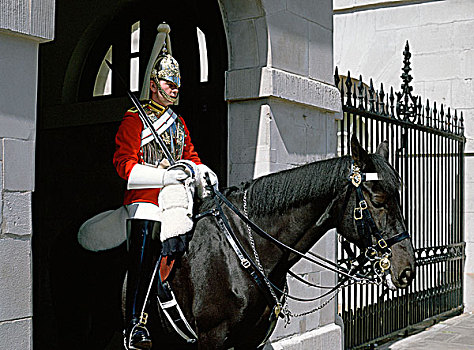 马,守卫,伦敦
