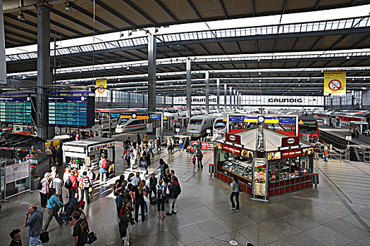 大厅,德国人,轨道,火车,交通,慕尼黑,上巴伐利亚,巴伐利亚,德国,欧洲