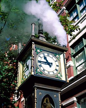 盖斯镇,蒸汽,钟表,温哥华,不列颠哥伦比亚省,加拿大