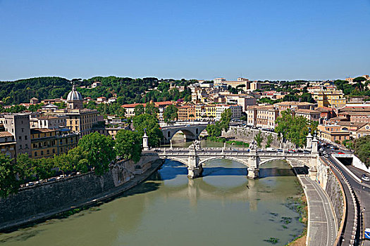 河,台伯河,罗马,古代建筑,意大利