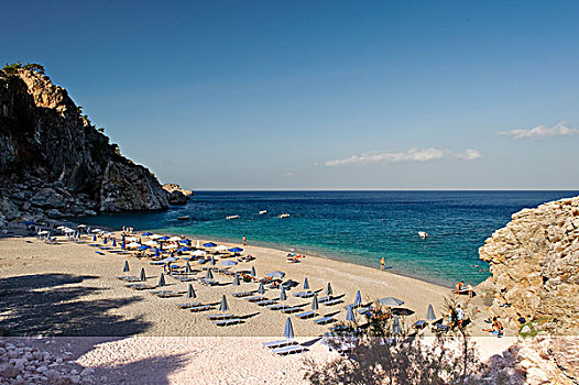 海滩,岛屿,卡帕索斯,爱琴海岛屿,多德卡尼斯群岛,爱琴海,希腊,欧洲