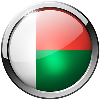 马达加斯加,圆,金属,玻璃,扣
