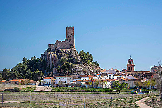西班牙,卡斯蒂利亚,拉曼查,阿尔瓦塞特省,阿尔曼萨,城堡