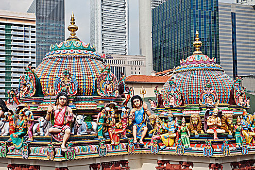 仰视,庙宇,新加坡