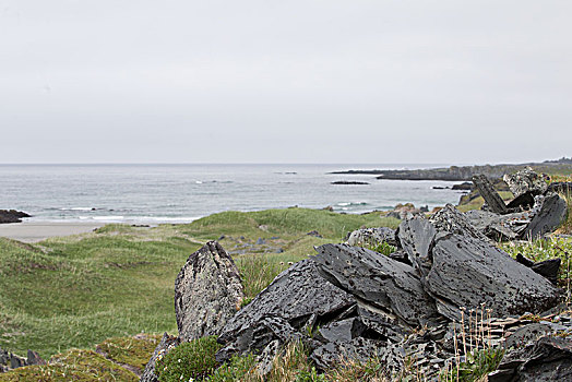 岩石,风景,北冰洋,挪威北部