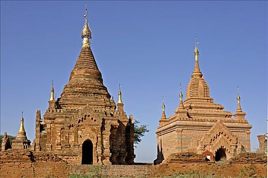历史,塔,异教,缅甸