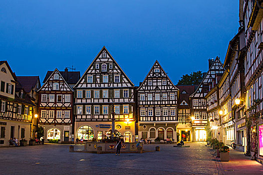 木制,房子,市场,巴登符腾堡,德国,欧洲