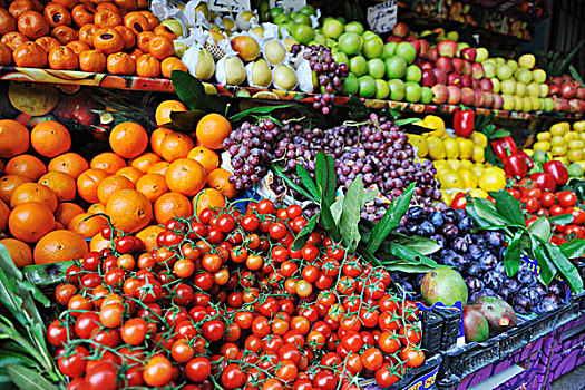 新鲜,健康,有机食品,果蔬,市场