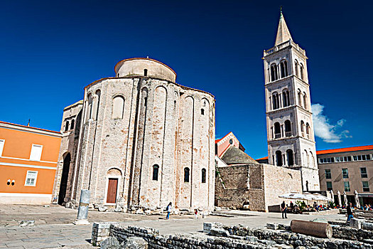 教堂,古罗马广场,达尔马提亚海岸,克罗地亚,大幅,尺寸