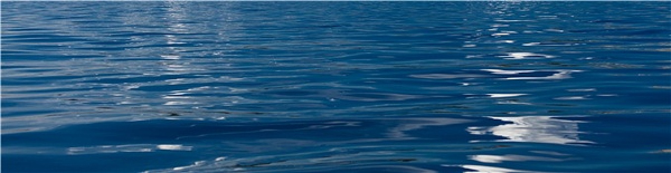 海景,深,蓝色,波状,海水,自然,背景
