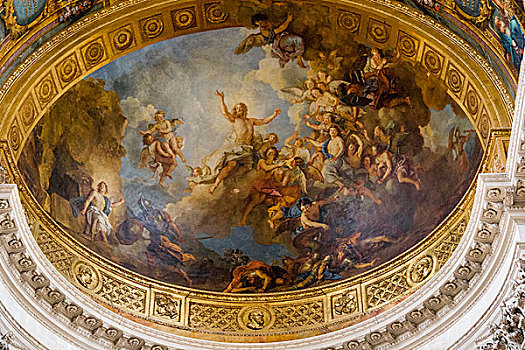 天花板,壁画,凡尔赛宫,法国