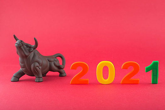 2021年牛年红色系新年素材插图