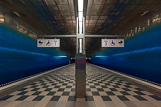 地铁站,汉堡市,德国,欧洲