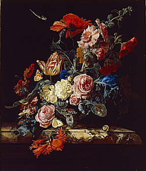 花瓶,花,艺术家