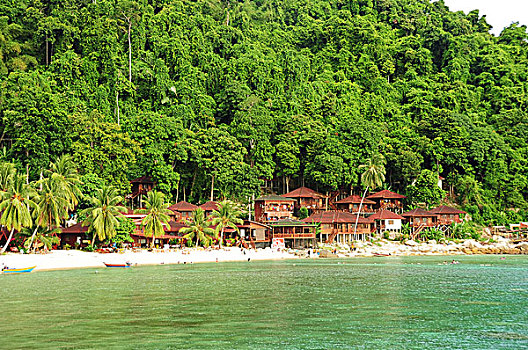 malaysia,perhentian,islands,kecil,wooden,hotel,in,the,forest