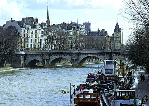 法国,巴黎,塞纳河