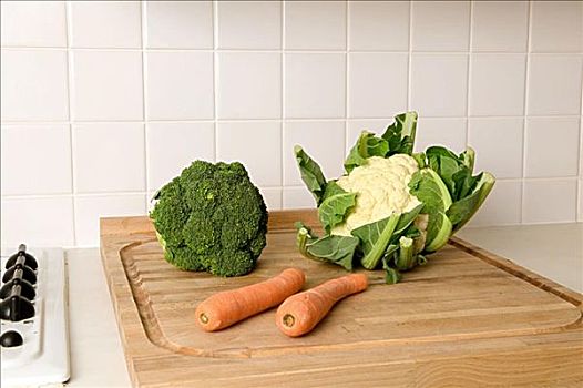 蔬菜,案板