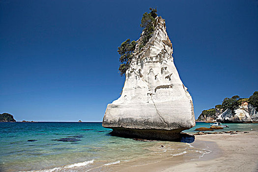 岩石构造,大教堂,小湾,科罗曼德尔,半岛,北岛,新西兰