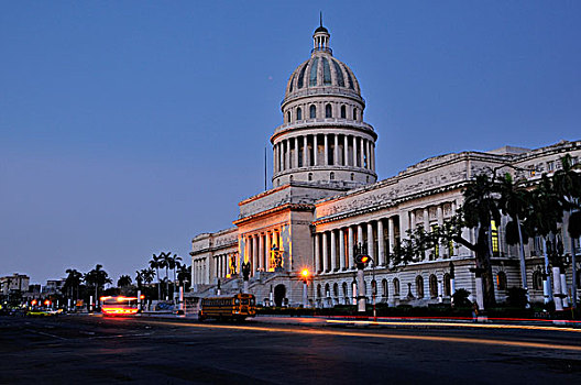 国会大厦,学院,科学,黎明,哈瓦那,古巴,加勒比