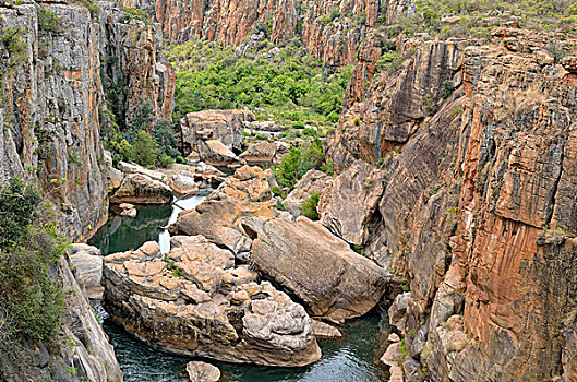 幸运,岩石构造,白云石,石头,布莱德河峡谷,自然保护区,南非,非洲