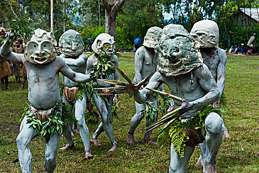 彩色,衣服,脸,涂绘,部落,庆贺,传统,唱歌,高地,巴布亚新几内亚