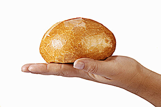 面包卷,手