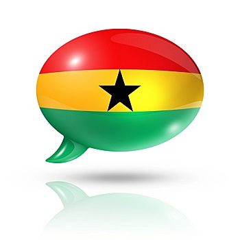 加纳,旗帜,对话气泡框