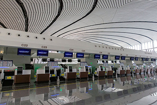 北京大兴国际机场值机柜台