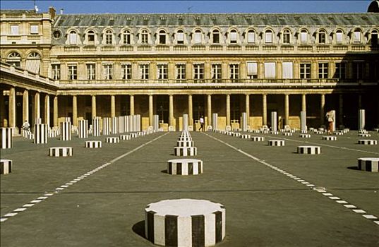 法国,巴黎,皇宫,院落,柱子