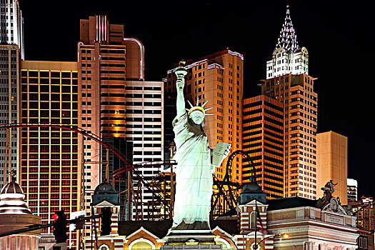自由女神像,仿制,纽约,纽约酒店,赌场,拉斯维加斯,细条,内华达,美国