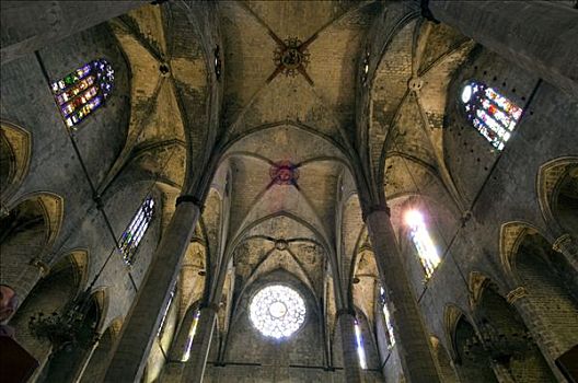 圣玛丽亚教堂,巴塞罗那,加泰罗尼亚,西班牙