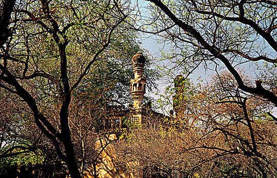 壮观,堡垒,海得拉巴,古老,16世纪,最大,要塞,高原,印度,安得拉邦,八月,2006年
