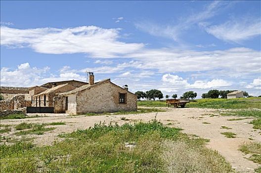 农舍,地点,昆卡省,西班牙,欧洲