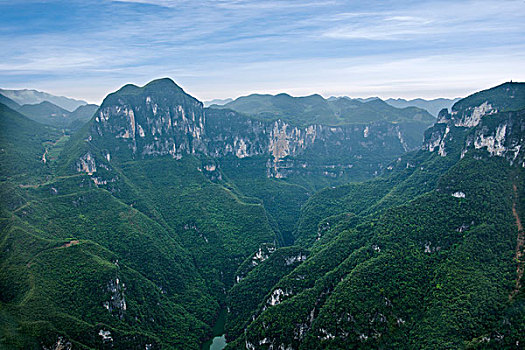 重庆云阳龙缸国家地质公园群山峡谷
