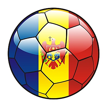 摩尔多瓦,旗帜,足球