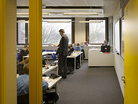 大学,中学,建筑师,2009年,教室,风景