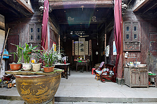 洪琴村古民居内景