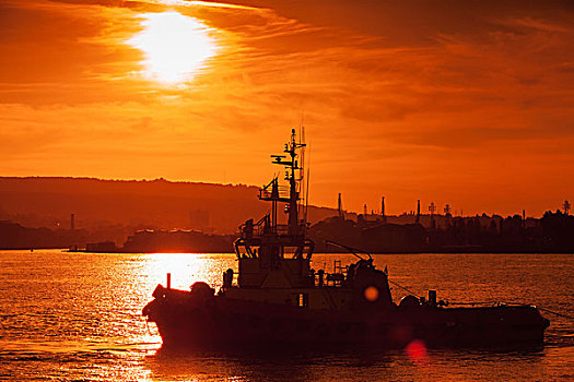 黑海,拉拽,船,瓦尔纳,港口,照片,自然,镜头眩光