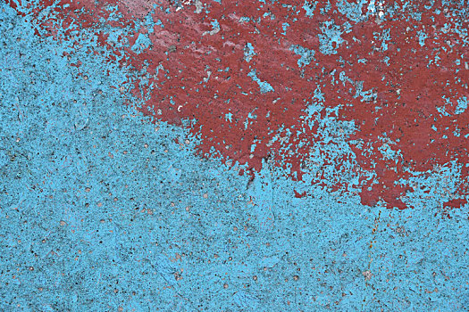 蓝色,红色,涂绘,混凝土墙,纹理