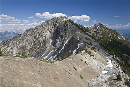 山脊,踢,马,山,不列颠哥伦比亚省,加拿大