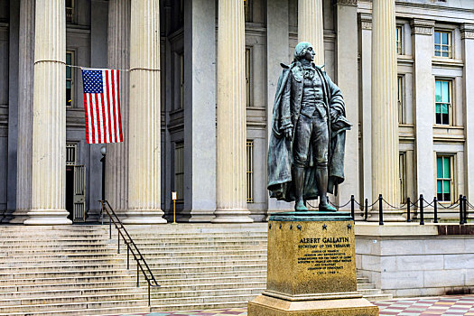 雕塑,美国国旗,美国,财政部,华盛顿特区