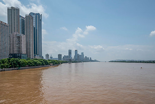 长沙城市风光－湘江,橘子洲及湘江两岸