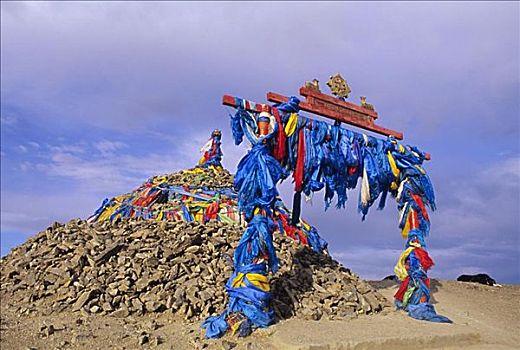 蒙古,挨着,乌兰巴托,仪式,石头,带