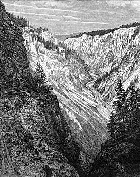 大峡谷,黄石国家公园,美国,19世纪,艺术家