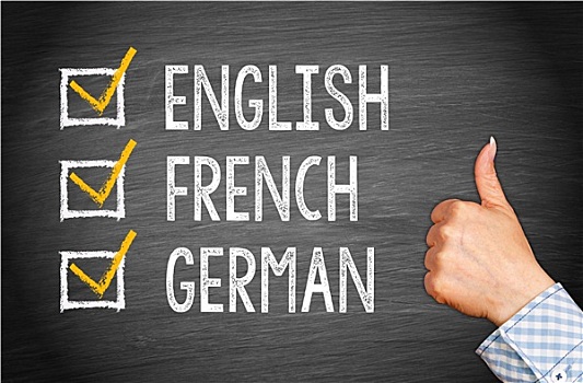语言文字,英文,法国,德国