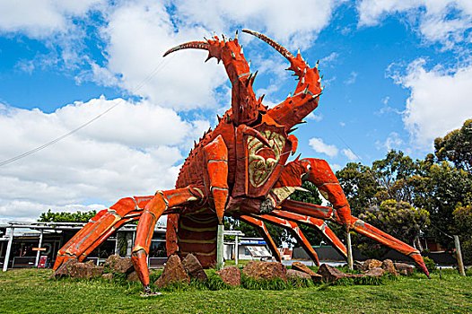 巨大,龙虾,正面,餐馆,维多利亚,澳大利亚,大洋洲