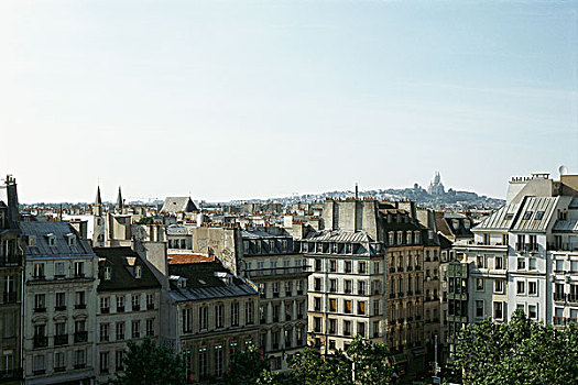 屋顶,巴黎,法国