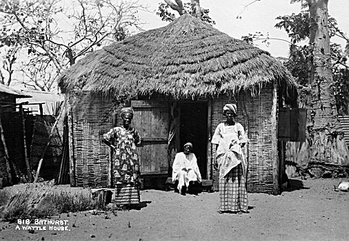 房子,冈比亚,20世纪,艺术家,未知