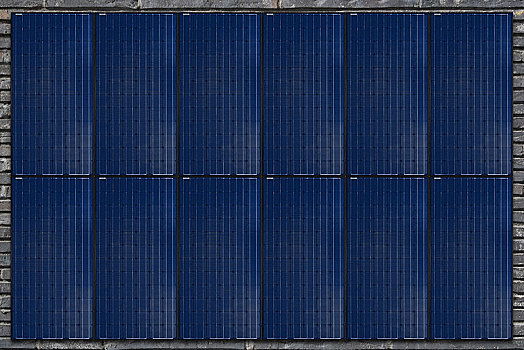太阳能电池板,墙壁