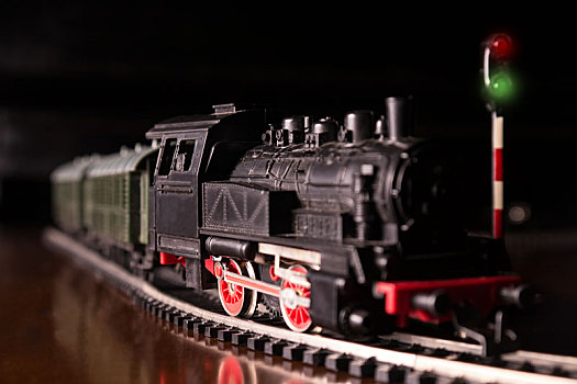 模型,铁路,夜晚